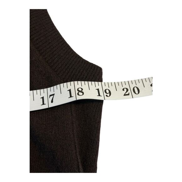 NEW Madewell Women’s Medium Cashmere V-Neck Sweater Vest In Molasses NWT - Picture 6 of 9